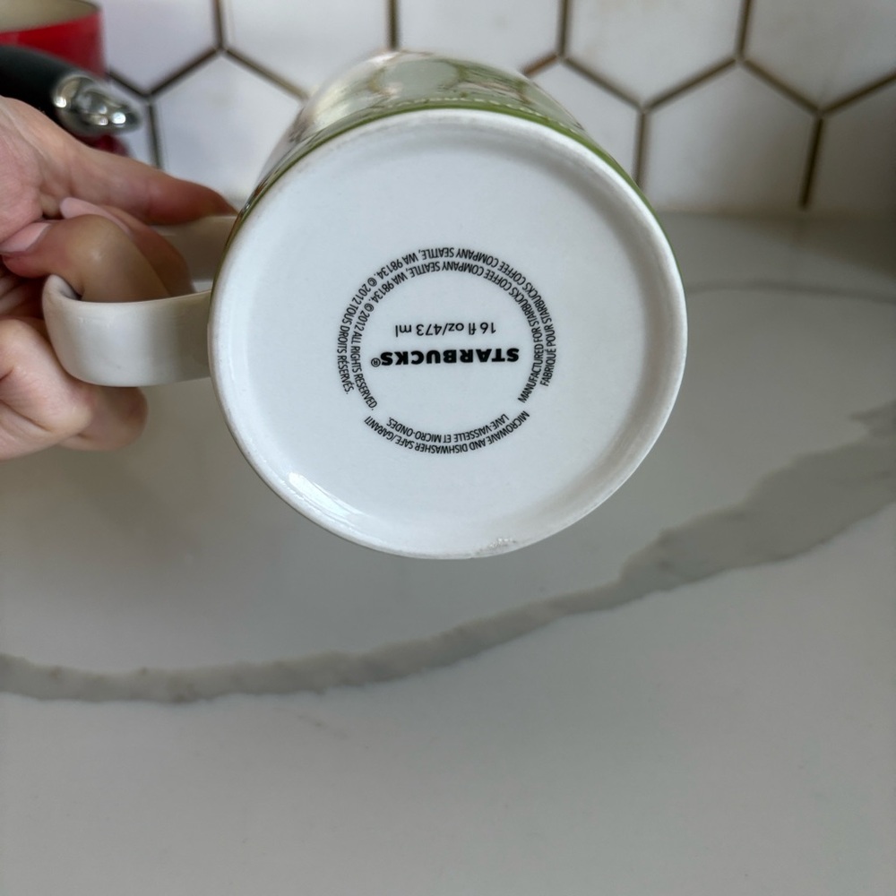 Starbucks 2012 Alaska Coffee Mug - Green and Tan - Picture 3 of 3